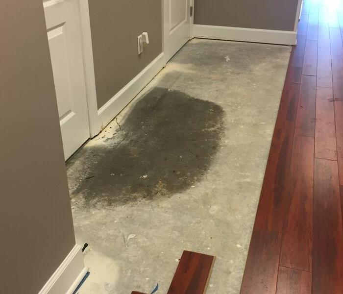 Hardwood floors removed due to water damage